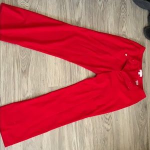 Calvin Klein Red pants and blazer suit